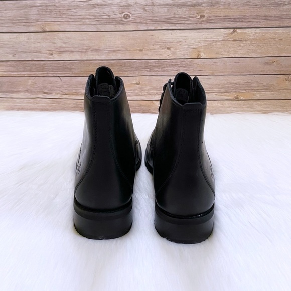 Timberland Women’s Mont Chevalier Mid Lace Up Black Leather Boots - Picture 5 of 7